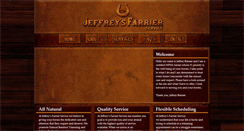 Desktop Screenshot of jeffreysfarrierservice.com